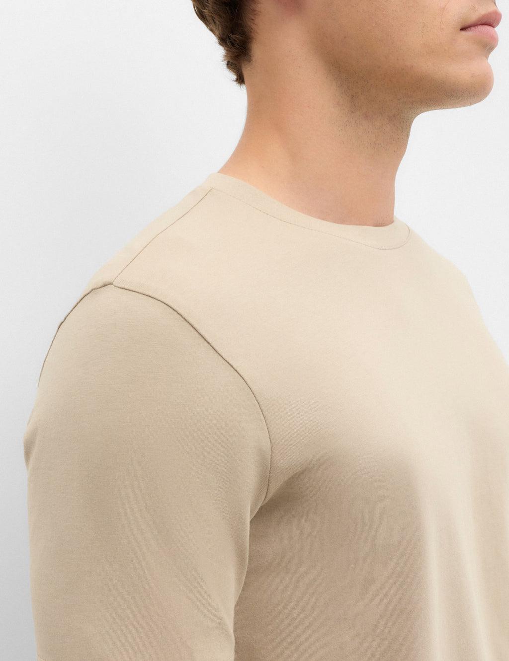 Crewneck T-Shirt – Cream